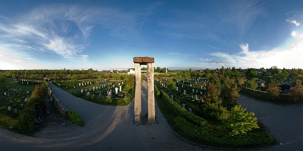 Der neue Friedhof in München Riem